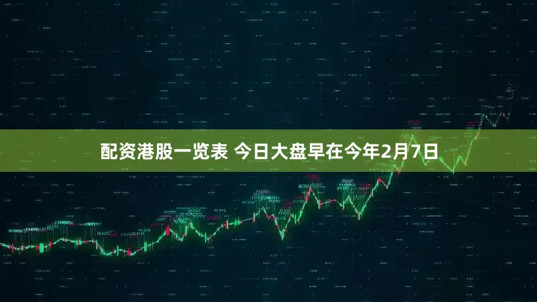 配资港股一览表 今日大盘　　早在今年2月7日